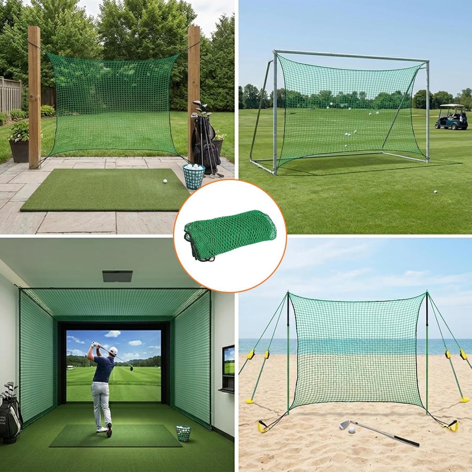Red de golf para jardín robusta para swing y chipping interior