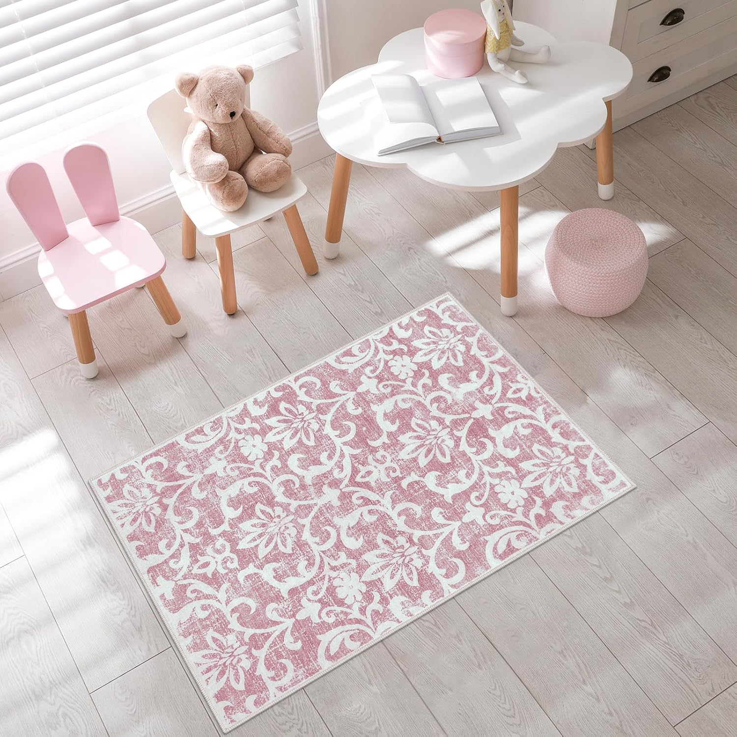 Morebes Vintage Throw Rugs for Entryway,2x3 Small Rug for