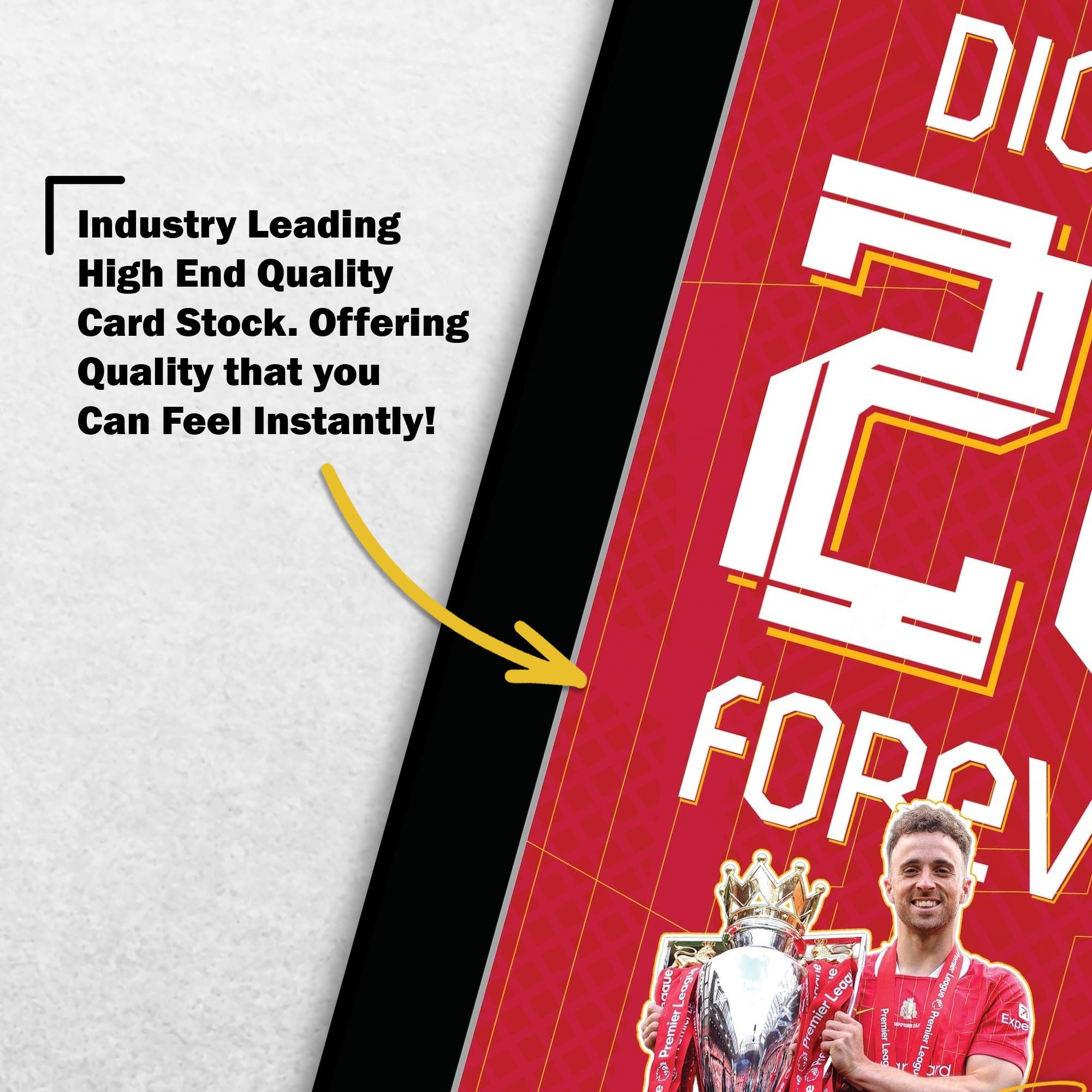 HWC Trading Diogo Jota Liverpool Forever 20 Poster Plakat Z Autografem Dla Kibiców I Kibiców Piłki Nożnej (ID-003031) - A4 Tylko Drukowanie