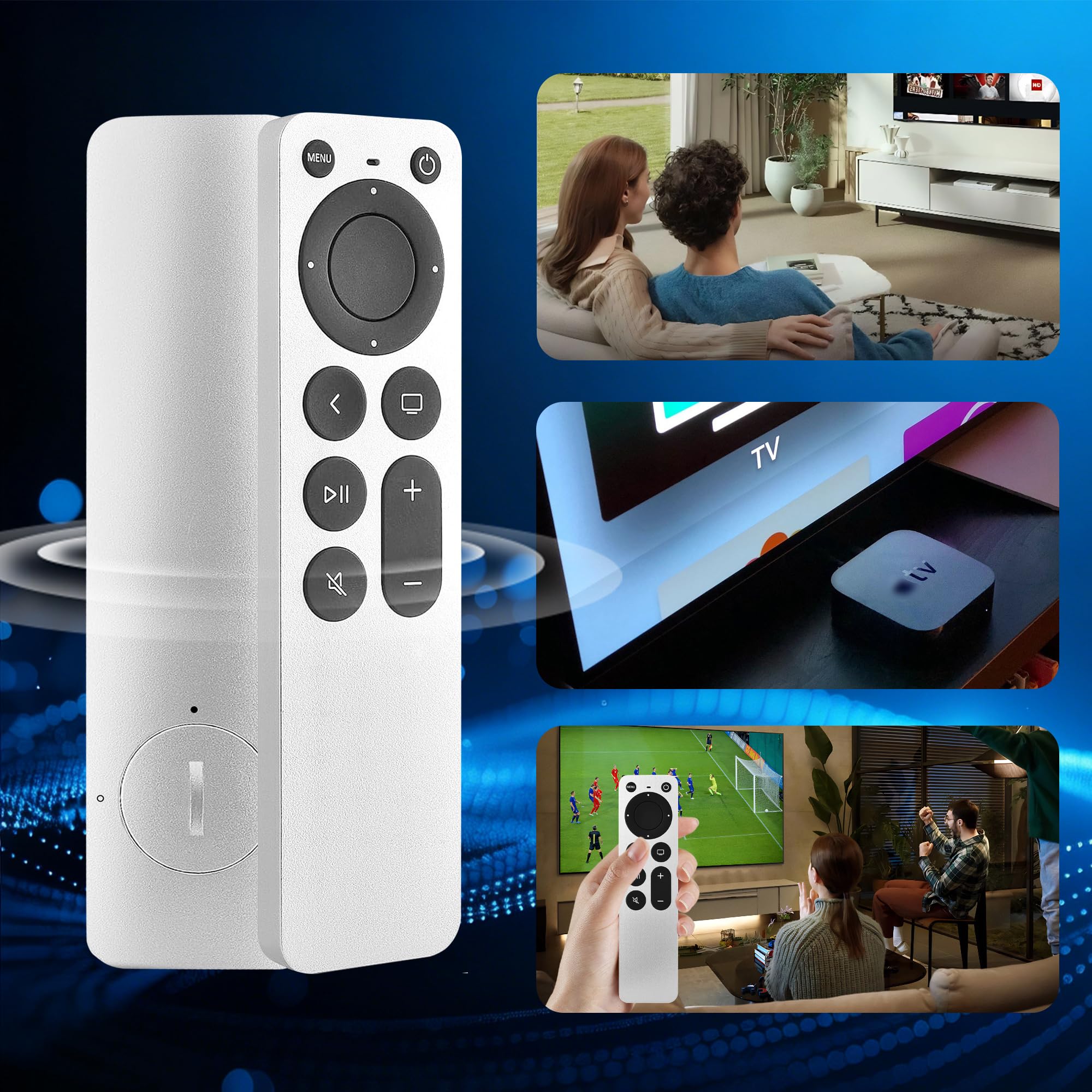 Amazon | Apple TV 4Kリモコン Gen 1 2 3 4 HD A2169 A1842 A1625