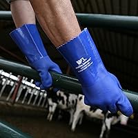 Vista 7 de Wells Lamont Guantes de trabajo con puño de guantelete y forro de algodón, recubierto de neopreno, peso pesado, talla única, negro (189)