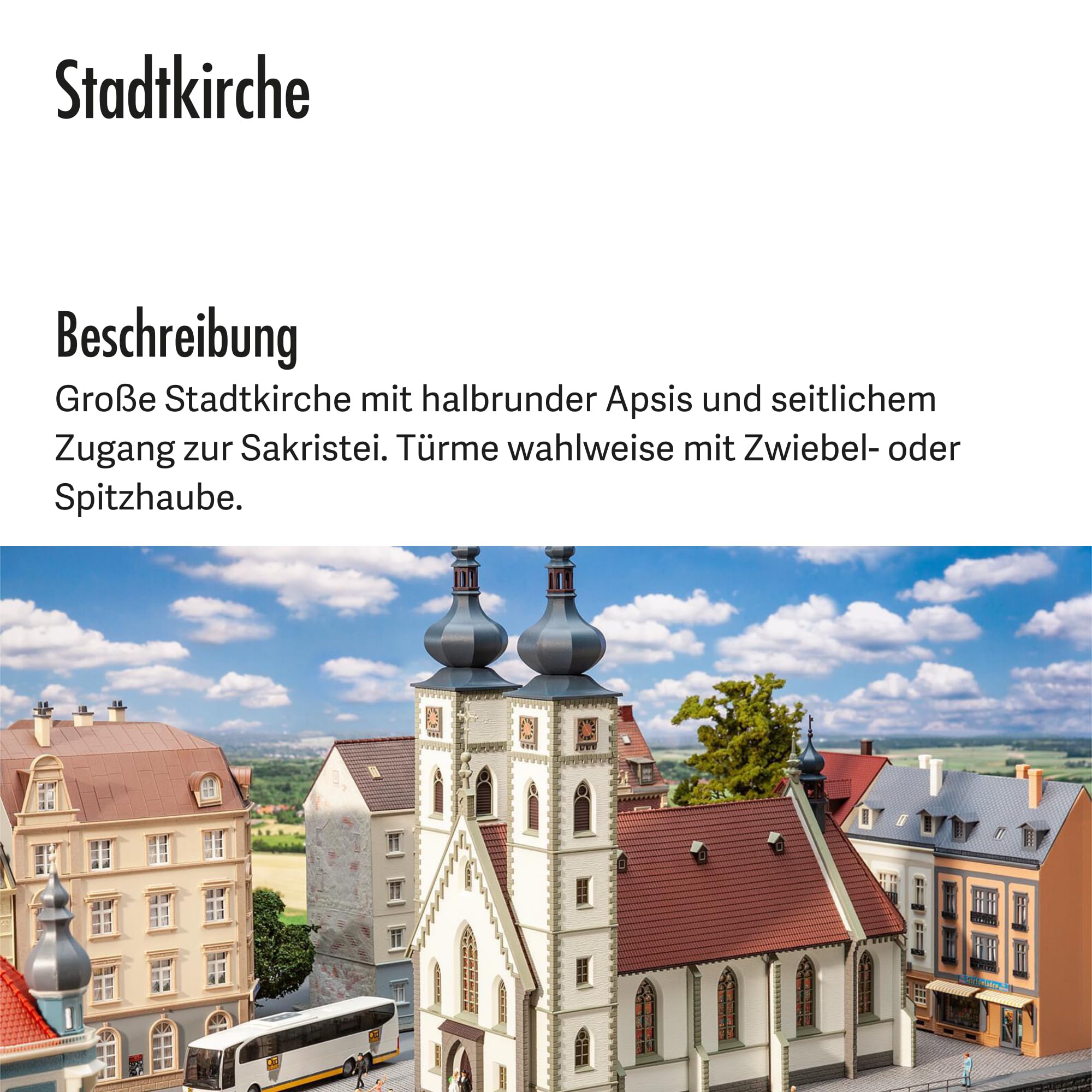 Faller 130629 - Stadtkirche - Spurweite H0