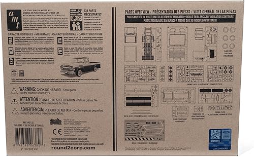 Vista 106 de AMT Round 2 1967 Ford Mustang GT Fastback Kit de modelos a escala 1:25, cromo (AMT1241)