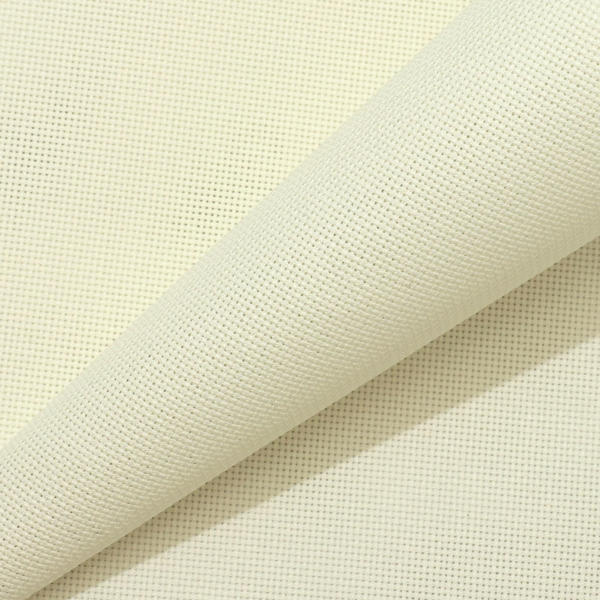Aida Cloth 18 Count Cross Stitch Fabric,19×28inch (18CT,Off White)