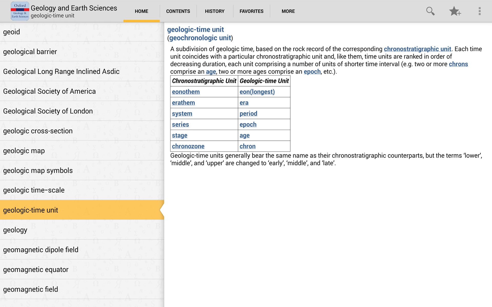 Oxford Dictionary of Geology and Earth Sciences App on Amazon Appstore
