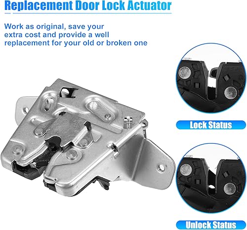 Miniatura 5 de X AUTOHAUX 2047401300 Ensamblaje del actuador del pestillo de la cerradura de la puerta trasera del maletero para Mercedes-Benz E350 2011-2016 para