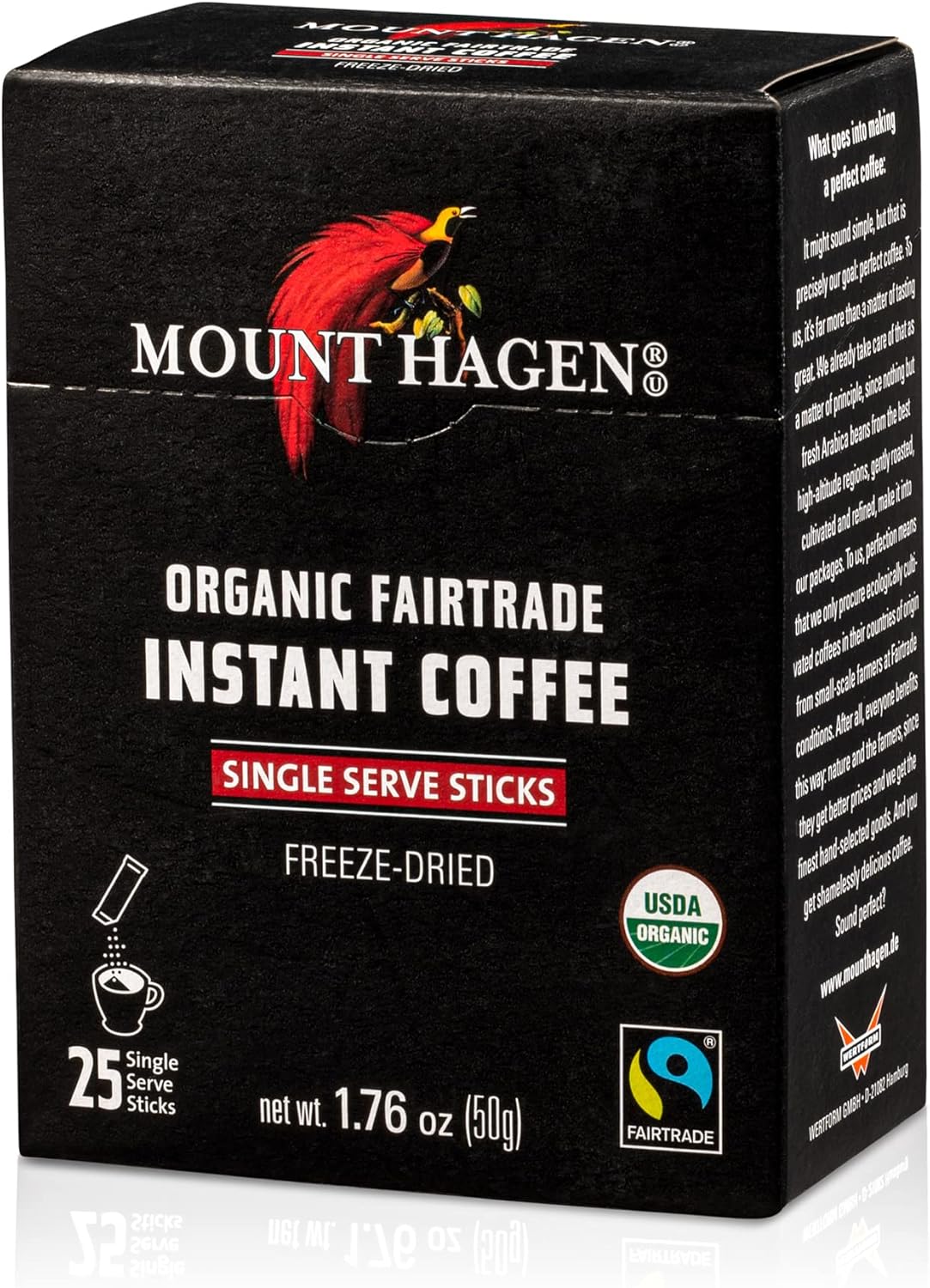 Mount Han Single Serve Instant Coffee Paets - | Organic Medium Roast