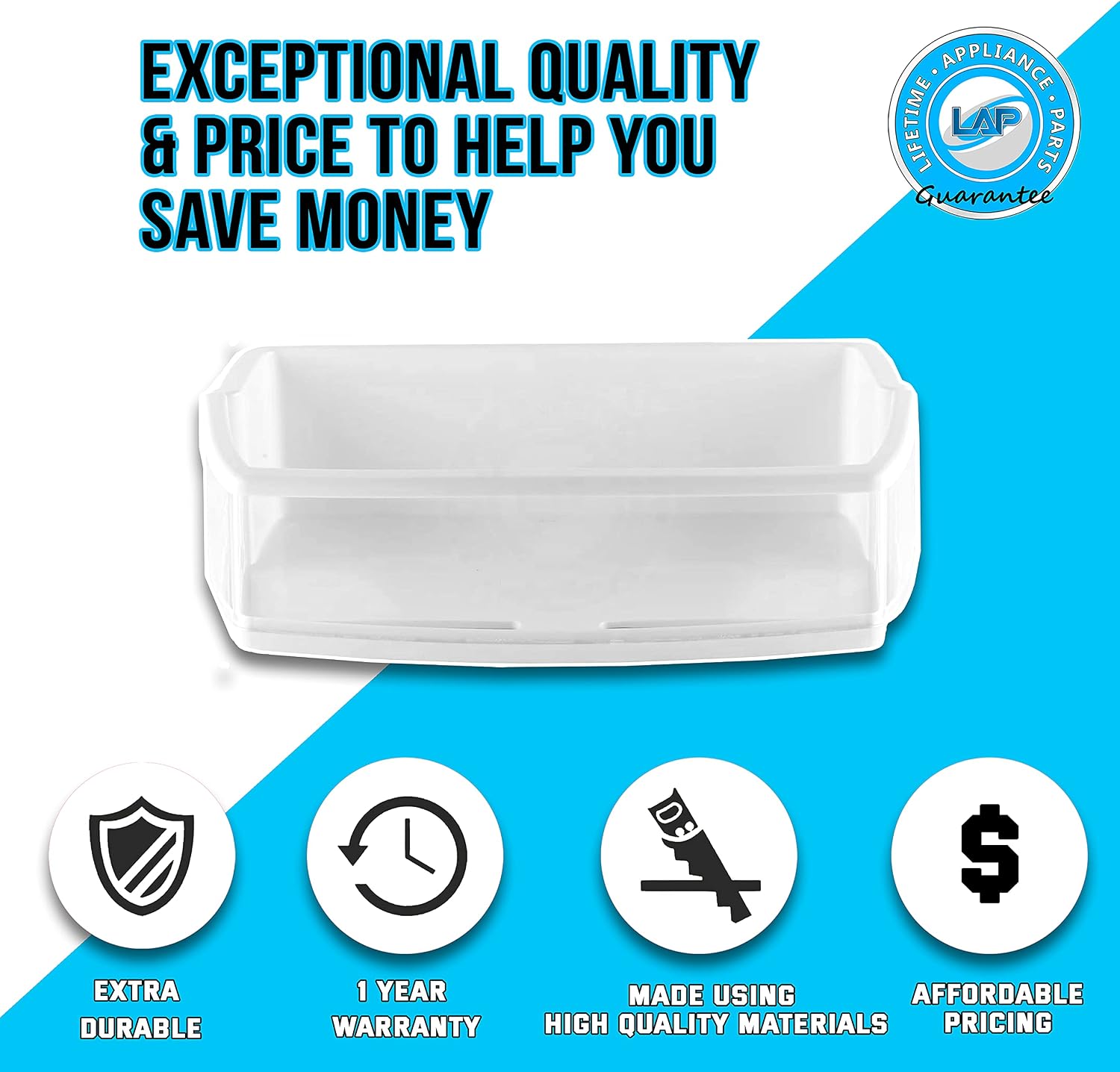 Tech Deals 🔥 Lifetime Appliance AAP73631503 Door Shelf Bin (Right) Compatible with LG, Kenmore, Sears Refrigerator Up To 40% OFF Lifetime Appliance AAP73631503 Door Shelf Bin (Right) Compatible with LG, Kenmore, Sears Refrigerator