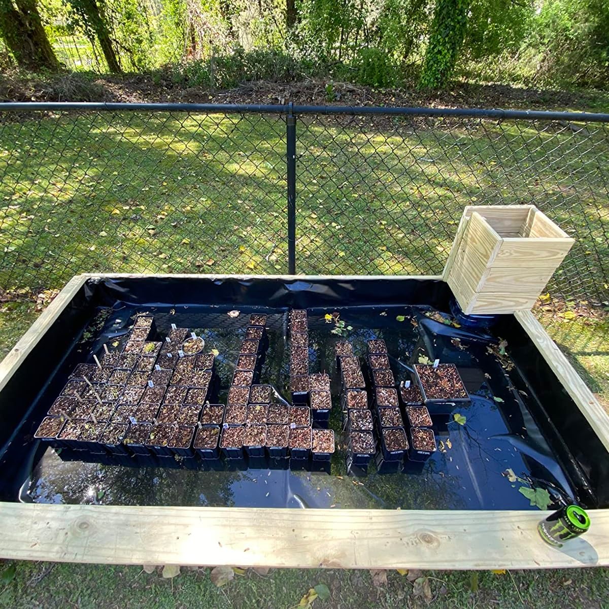 Revestimiento de Estanque 3x5m HDPE Lona para Estanque 8x6m 7x7m 15x10m resistente a los rayos UV y a la intemperie 0.12mm Lámina para Estanque De jardín pour Bassin Koi Cascades d'eau ( Tamaño : 4x4m
