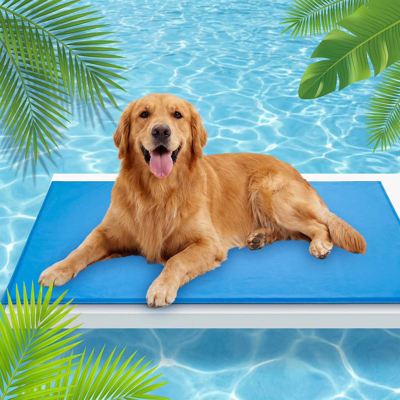 Manta Refrescante para Perros, 60x 90 cm. Cama Refrescante Perro. Esterilla Refrescanten Automática para Mascotas. Ideal para Perros y Gatos en Verano.