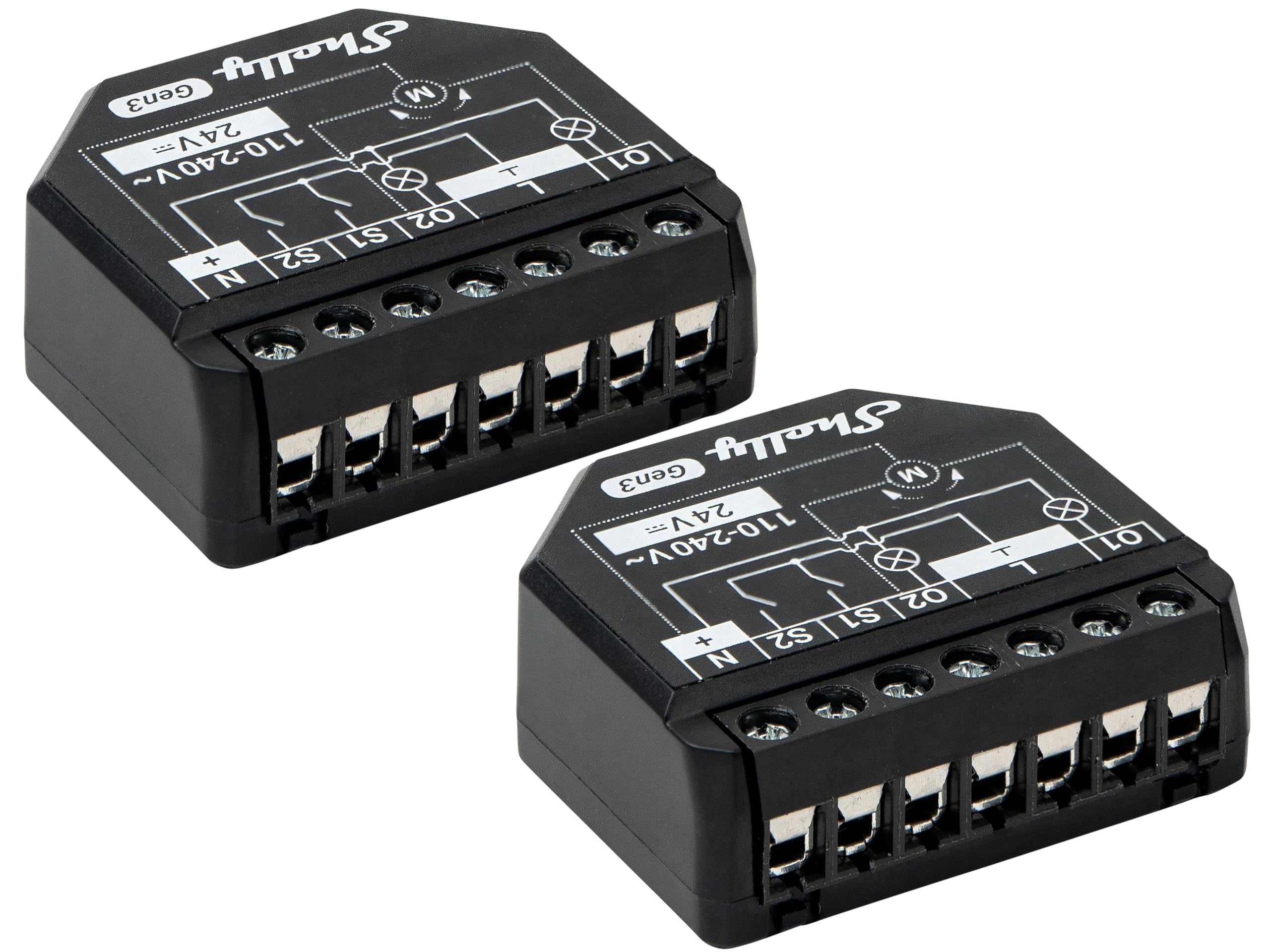 SHELLY WLAN-Schaltaktor 2PM Gen3, 2 Kanal, Bluetooth, 2 Stück