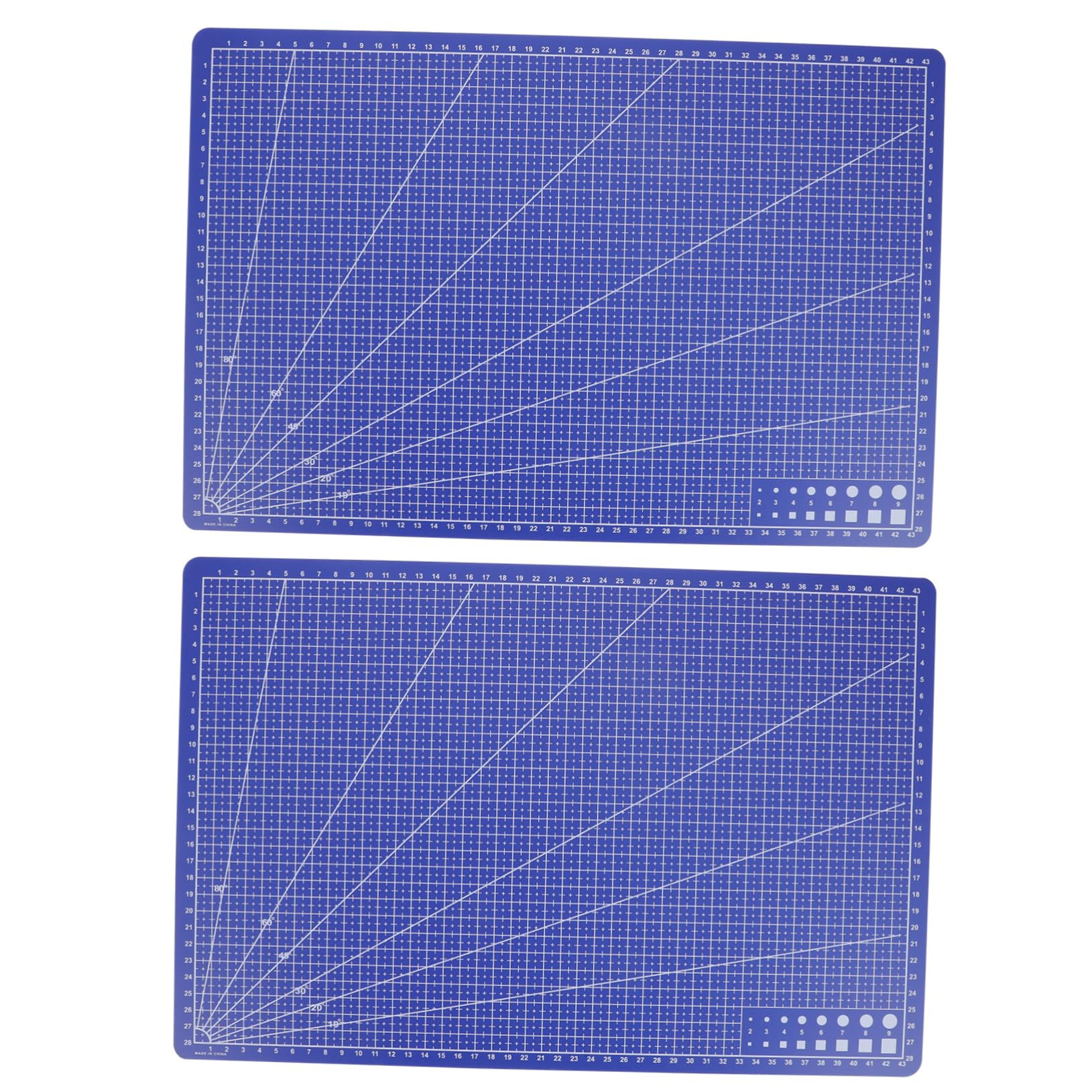 2piezas Tapetes De Corte De Pvc Duraderos Para Costura y Grabado De Tapete Autocurativo Sola Cara Para Manualidades y Proyectos De Arte