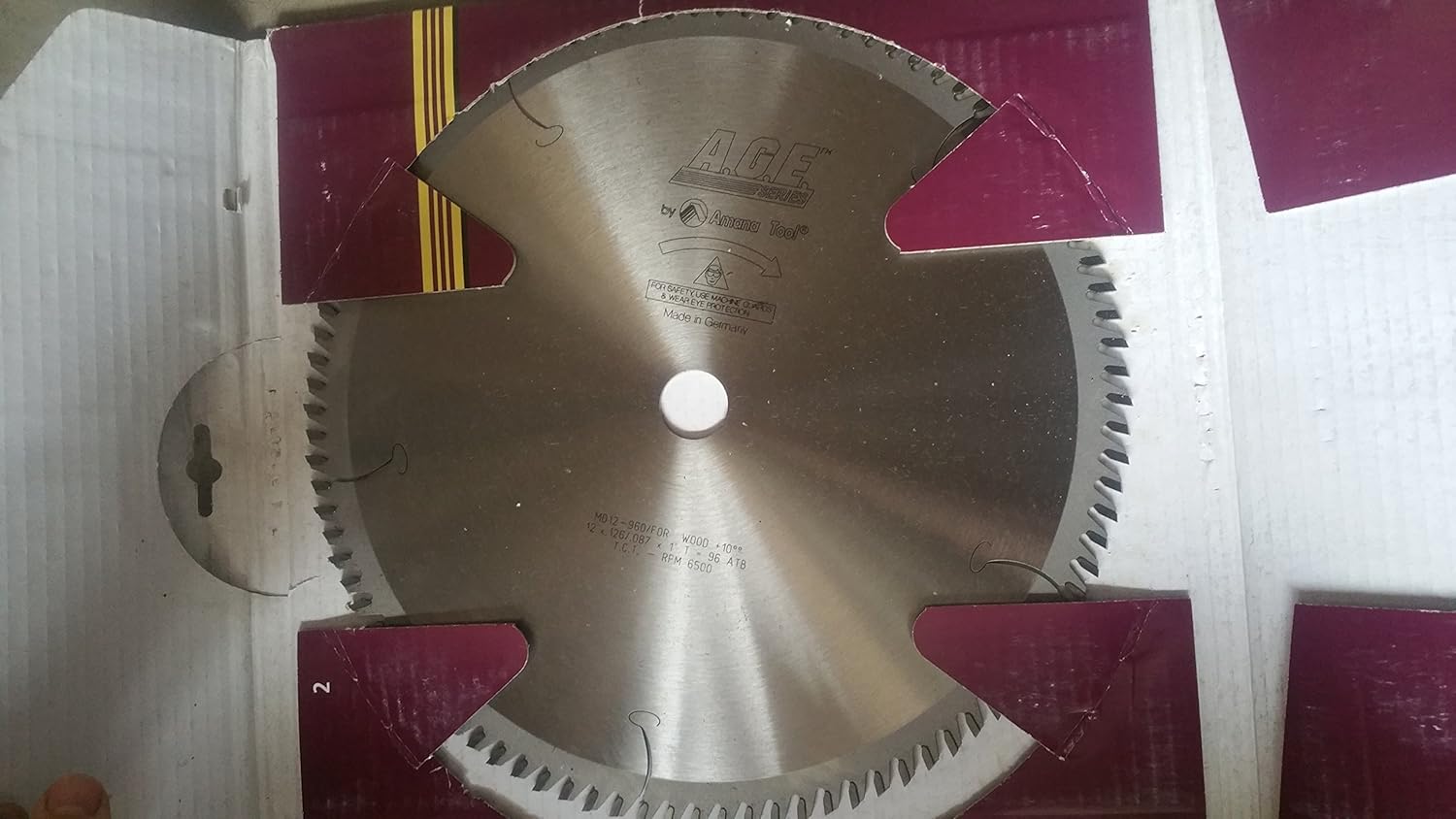 A.G.E. Series - Crosscut 12" X 96T Atb 1" Bore (MD12-960)