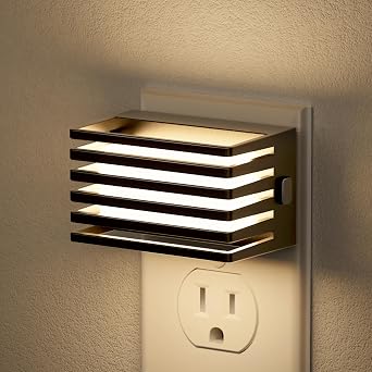 Dimmable Night Light Plug into Wall, Auto On Off Light Sensor Night Light