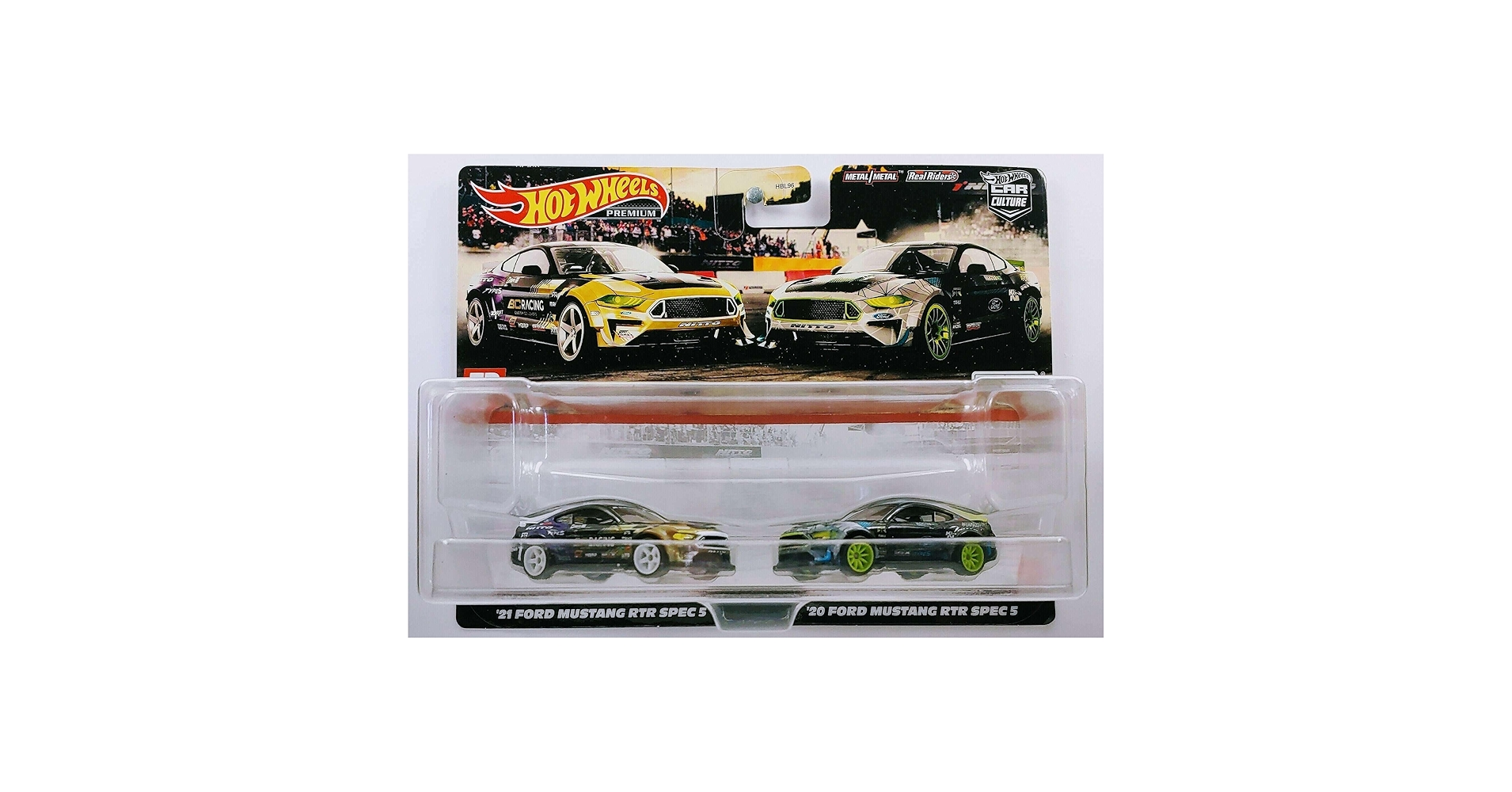 Amazon.com: Hot Wheels HCY71 Premium 2 Pack Ford Mustang RTR