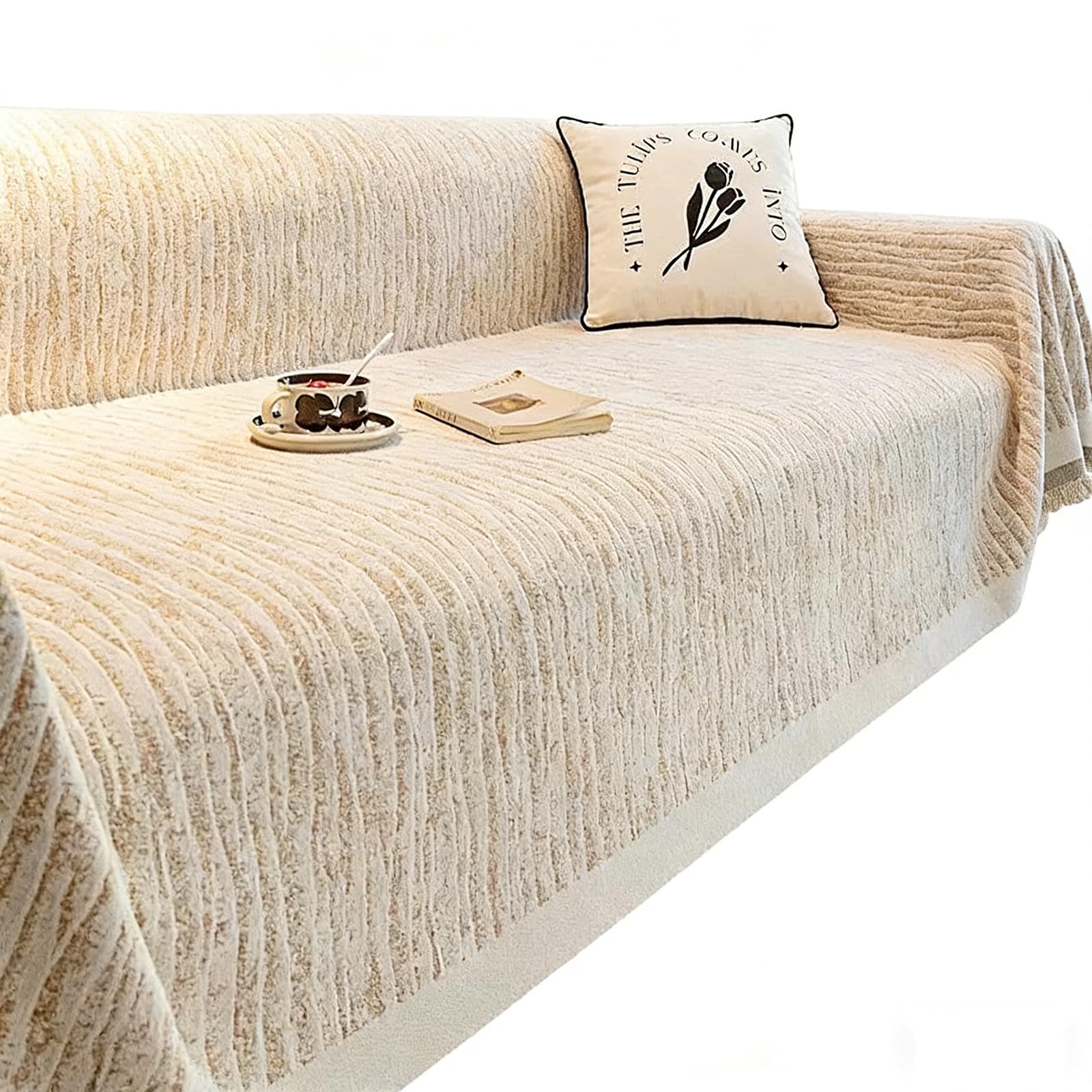 Housse de canapé durable 180x380 cm jeté de canapé anti-poussière H