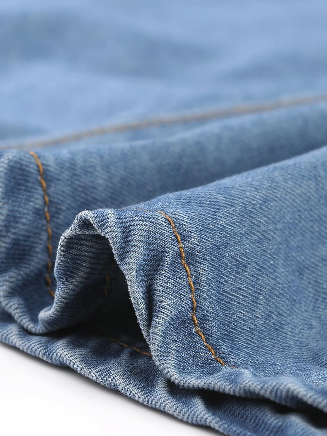 Allegra K Women's Casual Denim Skirt High Waist A-Line Flared Mini Jean Skirts with Belt - Image 6