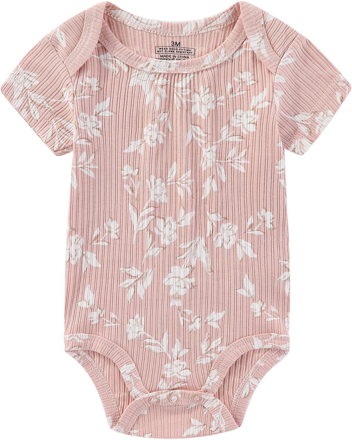 Baby Bodysuits Ribbed Mix Summer Newborn Boy Girl Clothes 5-pack
