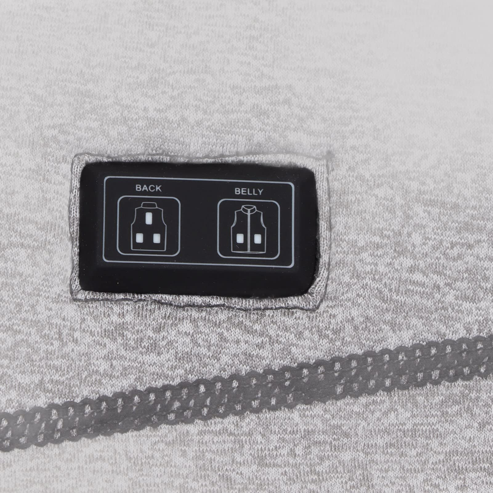 Elektryczna podgrzewana kamizelka, 3 poziomy ogrzewania, inteligentna regulacja temperatury, szara, podgrzewana przez USB, kamizelka dla kobiet, mężczyzn, narciarstwa, wędrówek, (L)
