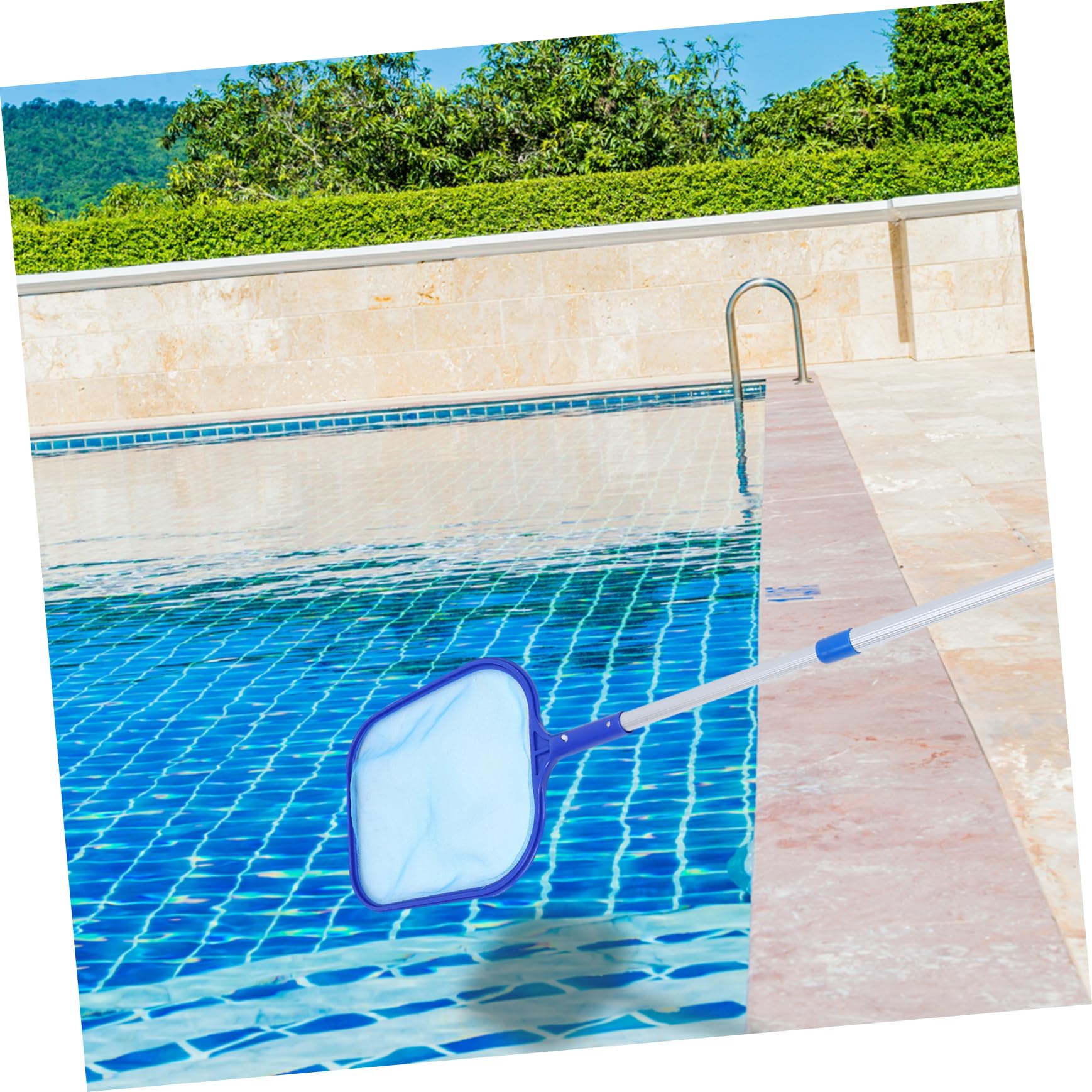 INOOMP 2ensembles Épuisette De Nettoyage pour Piscine avec Aluminium Outil Pratique pour Ramasser Et Débris Aquatiques