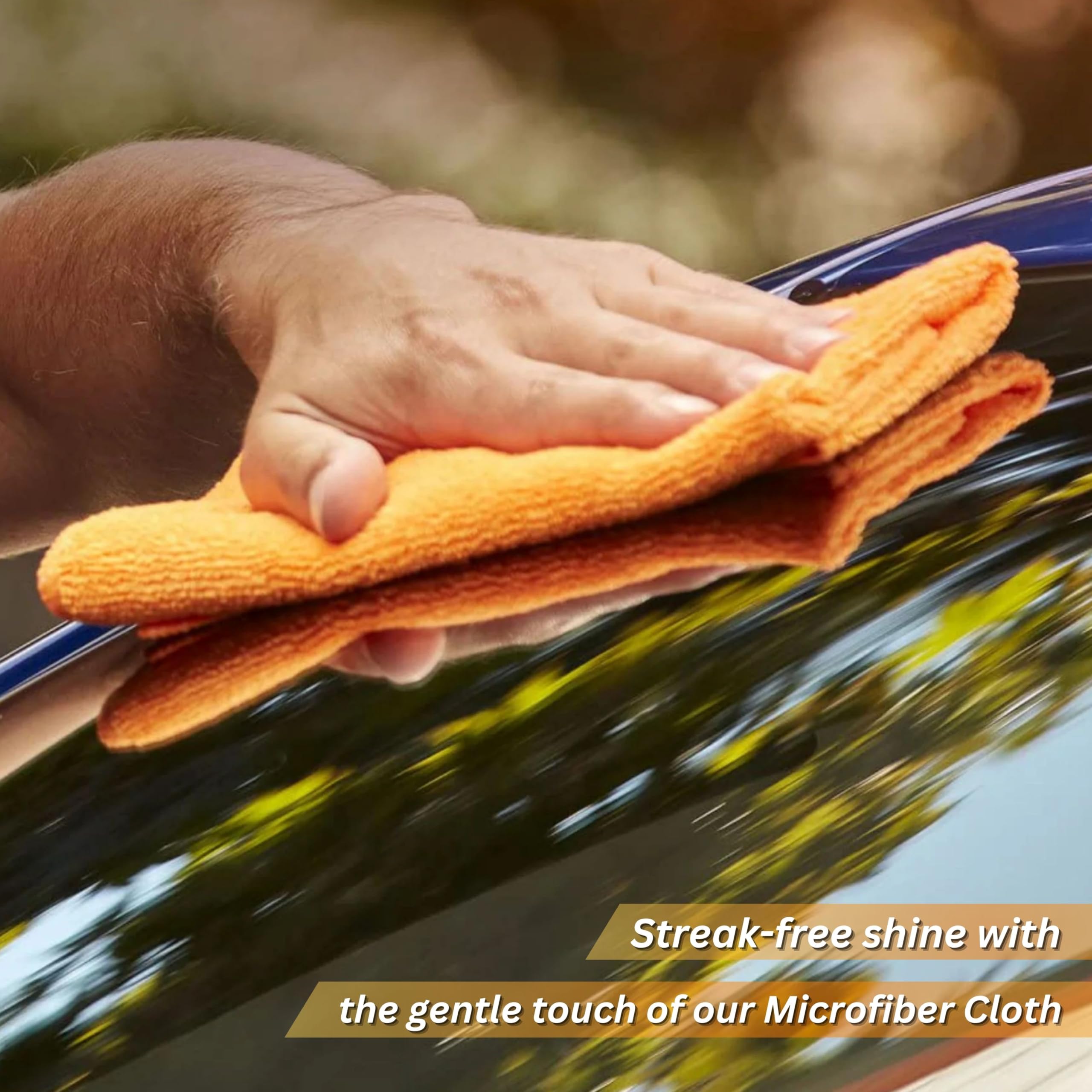 CAR SAAZ Glass Cleaner Spray 100ml with Microfiber Glass Cloth 2