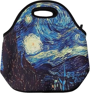Wrapables Insulated Neoprene Lunch Bag, Starry Night