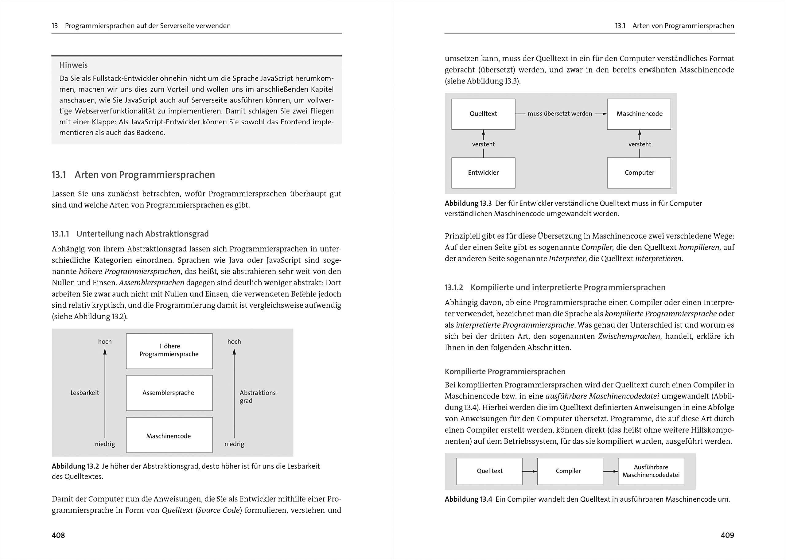 Fullstack-Entwicklung: Das Handbuch für Webentwickler in neuer Auflage. Über 800 Seiten Roadmap
