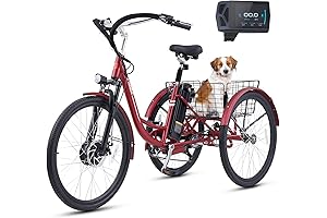 Viribus 7-Speed Electric Trike: Adult Tricycle with 24/26nch Wheels