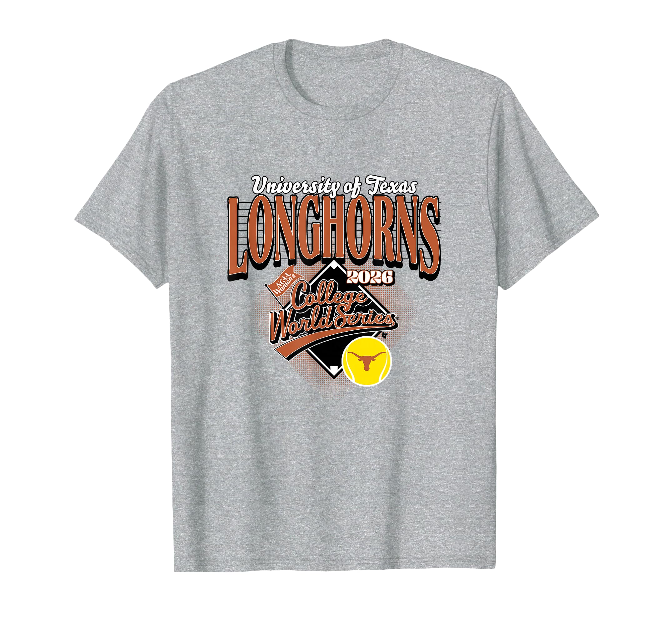 2026 Women's College World Series - Texas Longhorns Softball T-Shirt