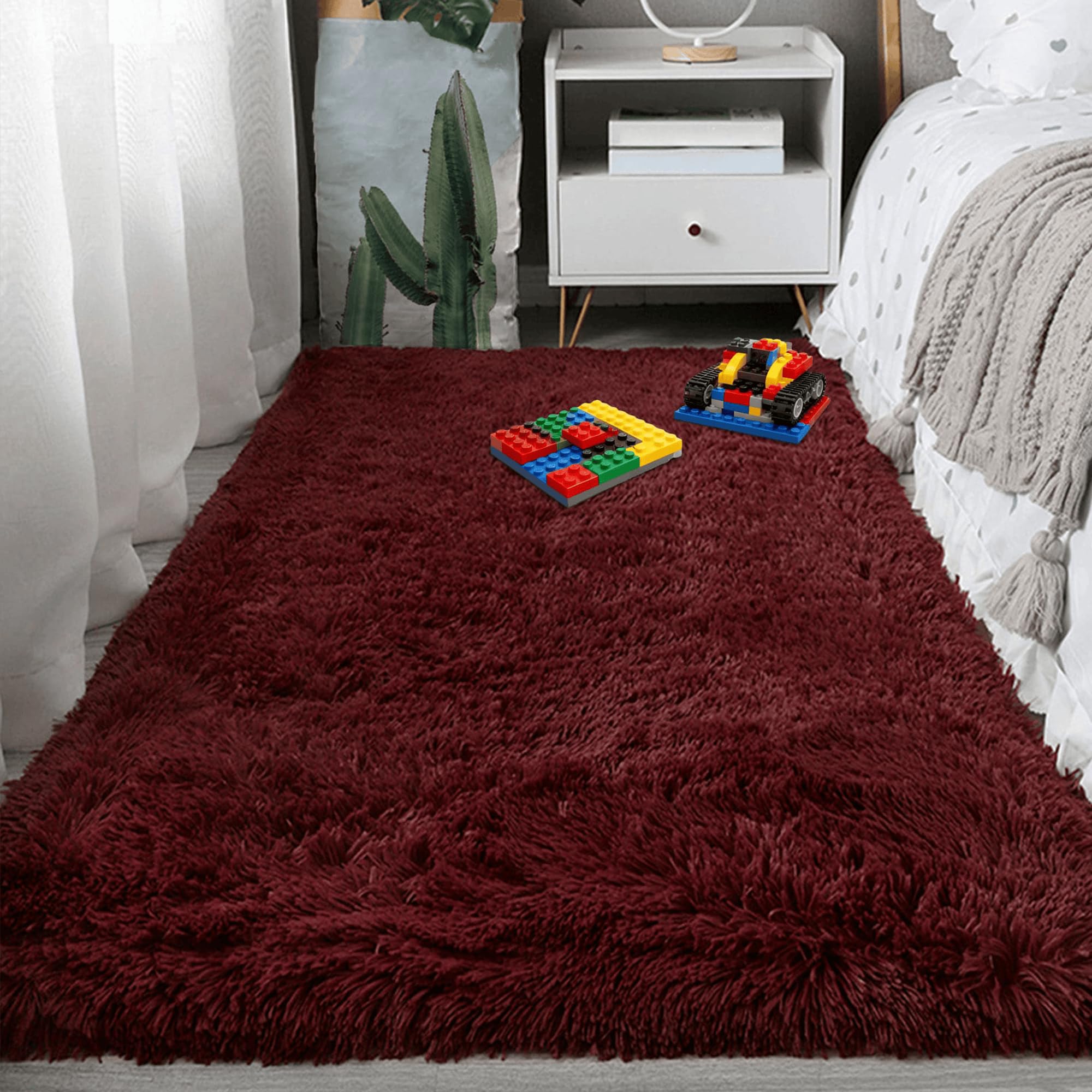 Grand tapis de salon ultra doux créer un coin de jeu chaleureux pour enfants