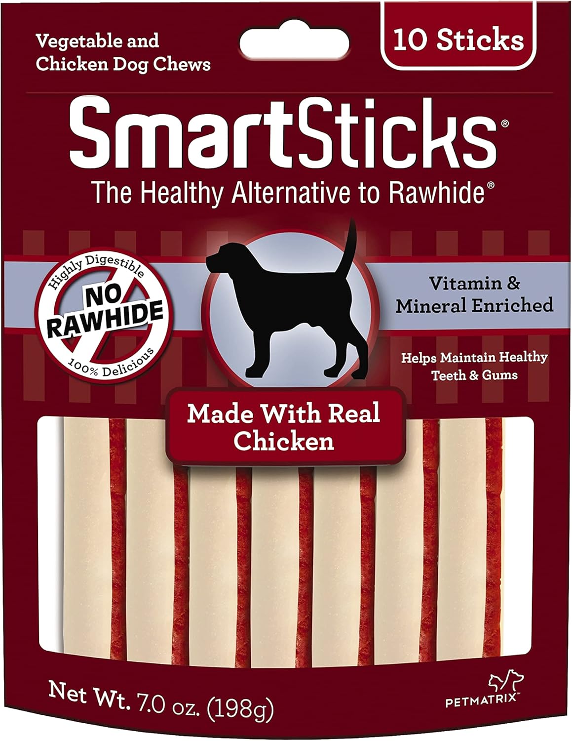 SmartBones SmartSticks With Real Chicken 5 Count, Rawhide-Free Chews For Dogs : Pet Treat Bones : Pet Supplies