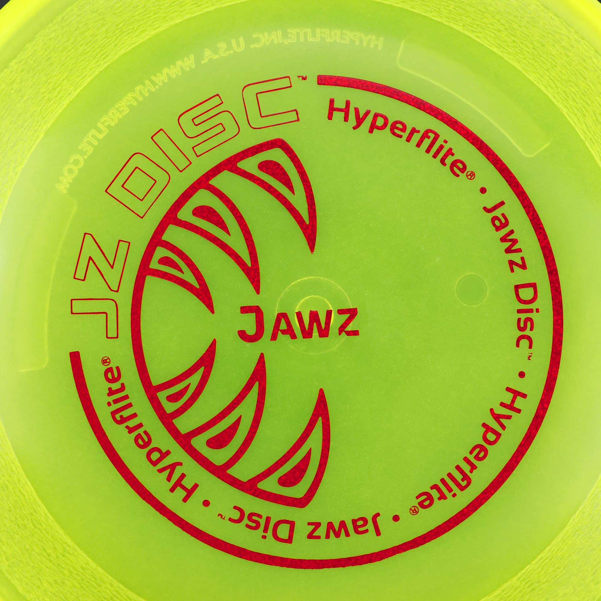Hyperflite Pies Frisbee niezniszczalny K10 Jawz odporny na gryzienie frisbee do Discdogging - żółty