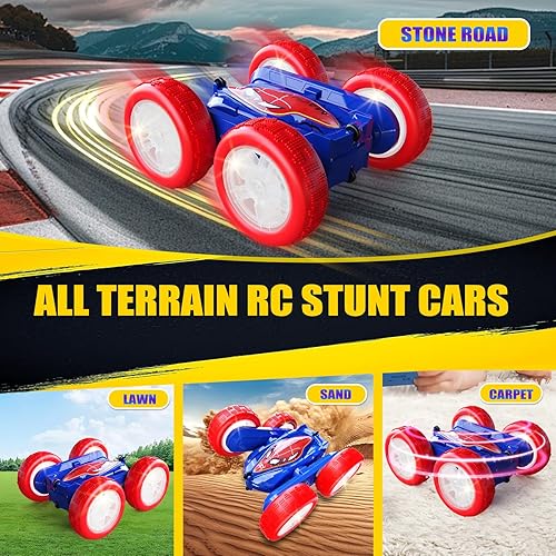 Miniatura 4 de OKKIDY Juguete de auto RC Spider para niños de 8 a 12 años, juguete de auto de acrobacias con control remoto para niños de 8, 9, 10, 11, 12 años,