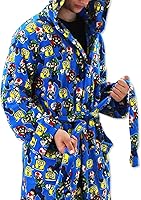 Vista 3 de Super Mario Brothers Luigi Toad - Bata de baño de felpa con capucha para adulto