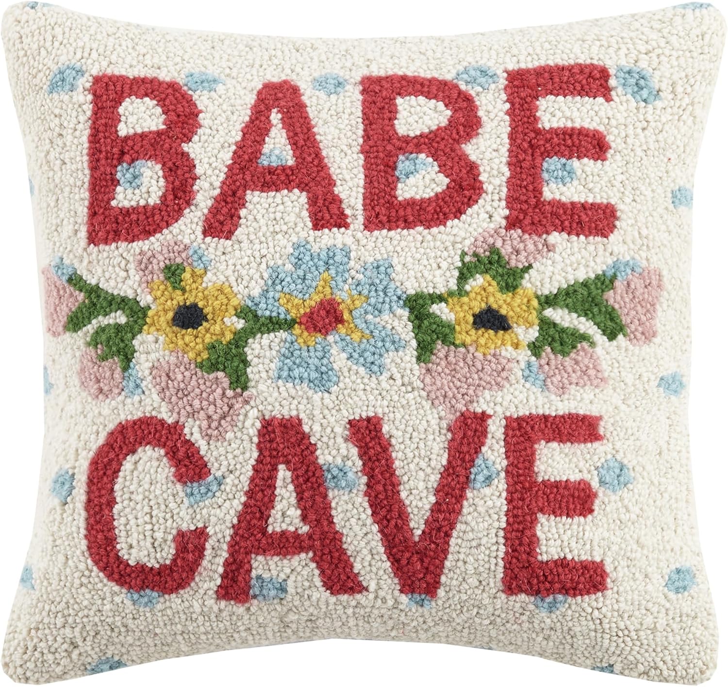 Bass Wool Hook Pillow for Lake House or Cabin by The Pillow Shoppe, 12x16 Oblong