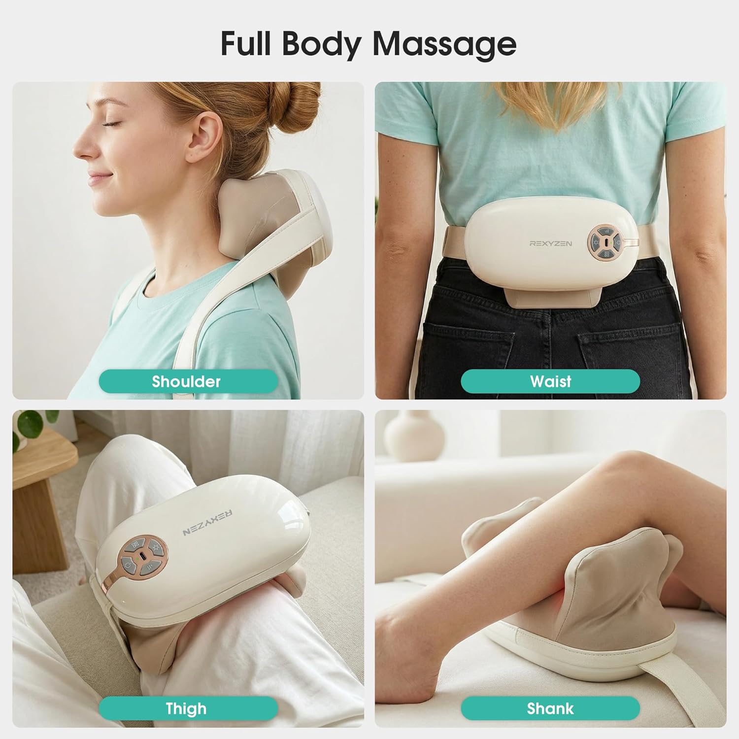 2026 Cordless Neck Massager with Heat for Pain Relief Deep Tissue, 4D Kneading Massage Tools with Remote Control, Rechargeable Shiatsu Massager for Neck, Shoulders Back, Women& Men
