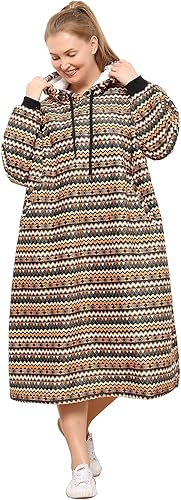 Moosth Manta de sherpa de gran tamaño, con capucha, regalos de cumpleaños para hombres y mujeres, manta larga y suave de franela de felpa