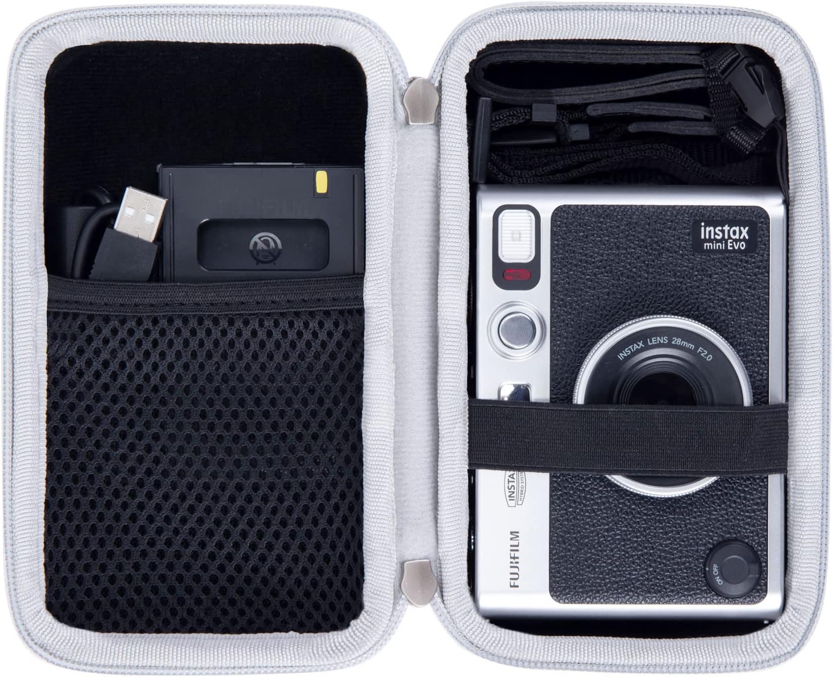 khanka for Fujifilm Instax Mini Evo Instant Camera Hard Carrying Case