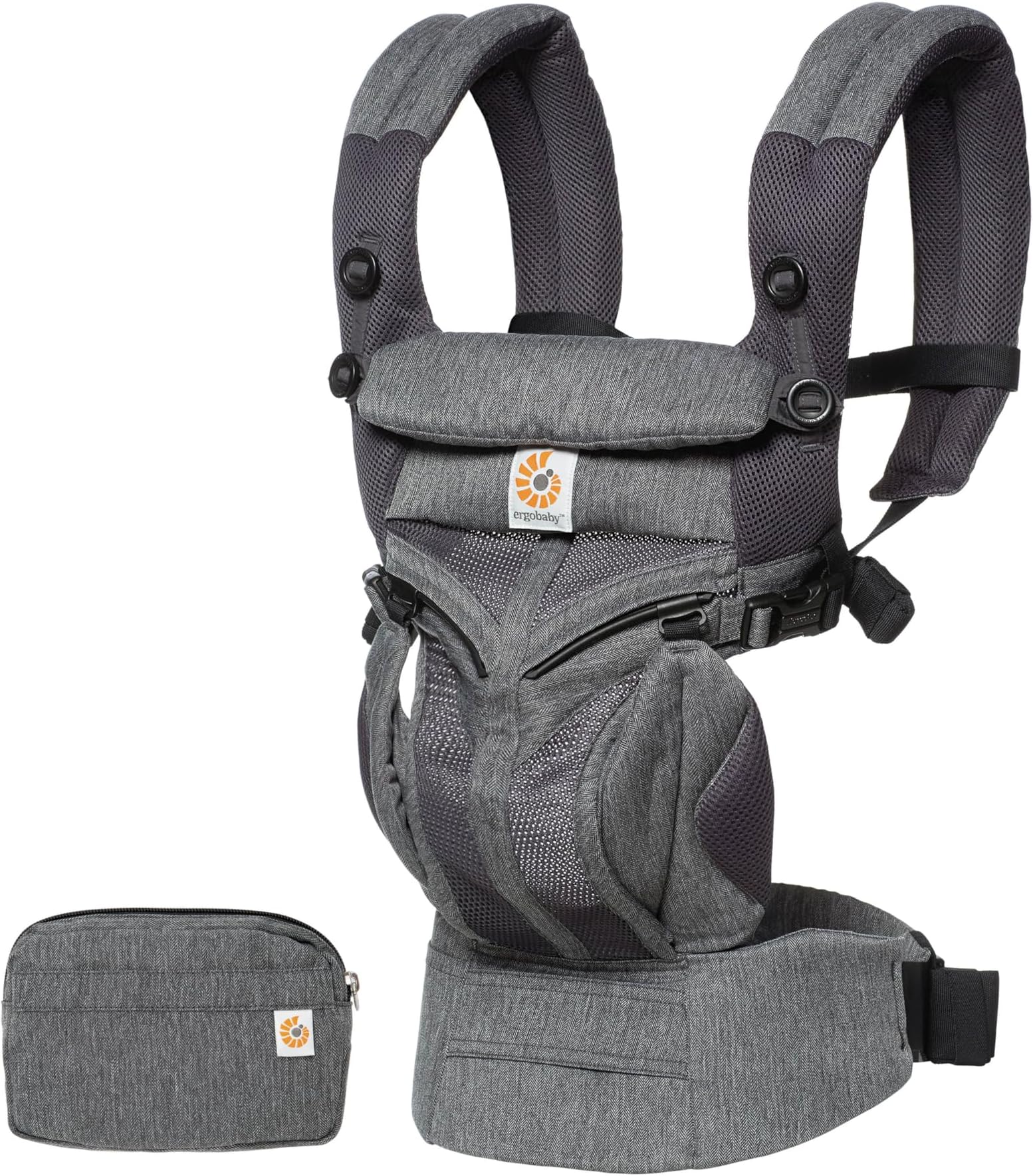 Ergobaby Baby Carrier for Newborn to Toddler, 4-Position Omni 360 Cool Air Mesh Ergonomic Child Carrier Backpack, Classic Weave