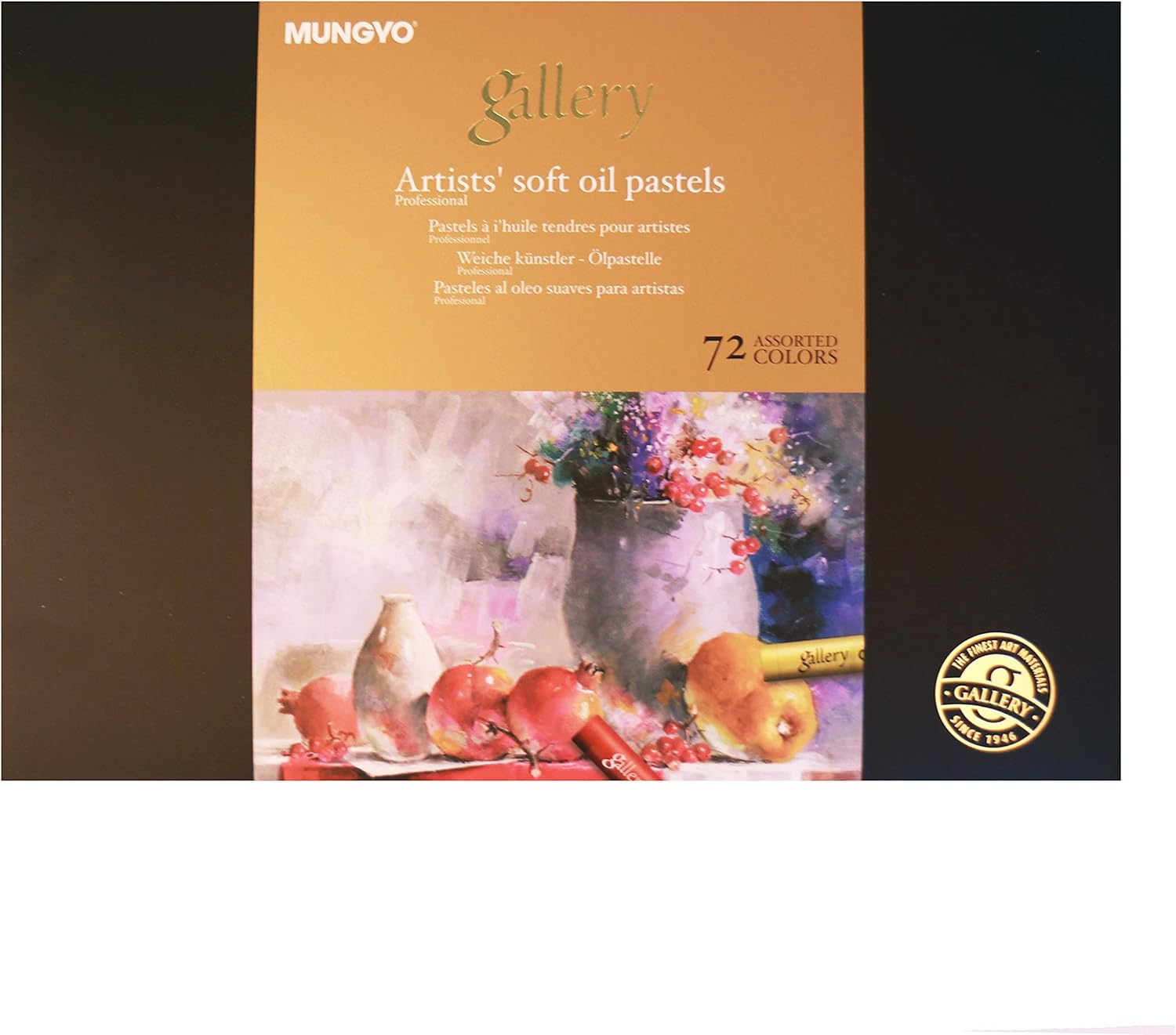 Mungyo Gallery Artists' Soft Oil Pastels Set of 72 Assorted Colors(MOPV
