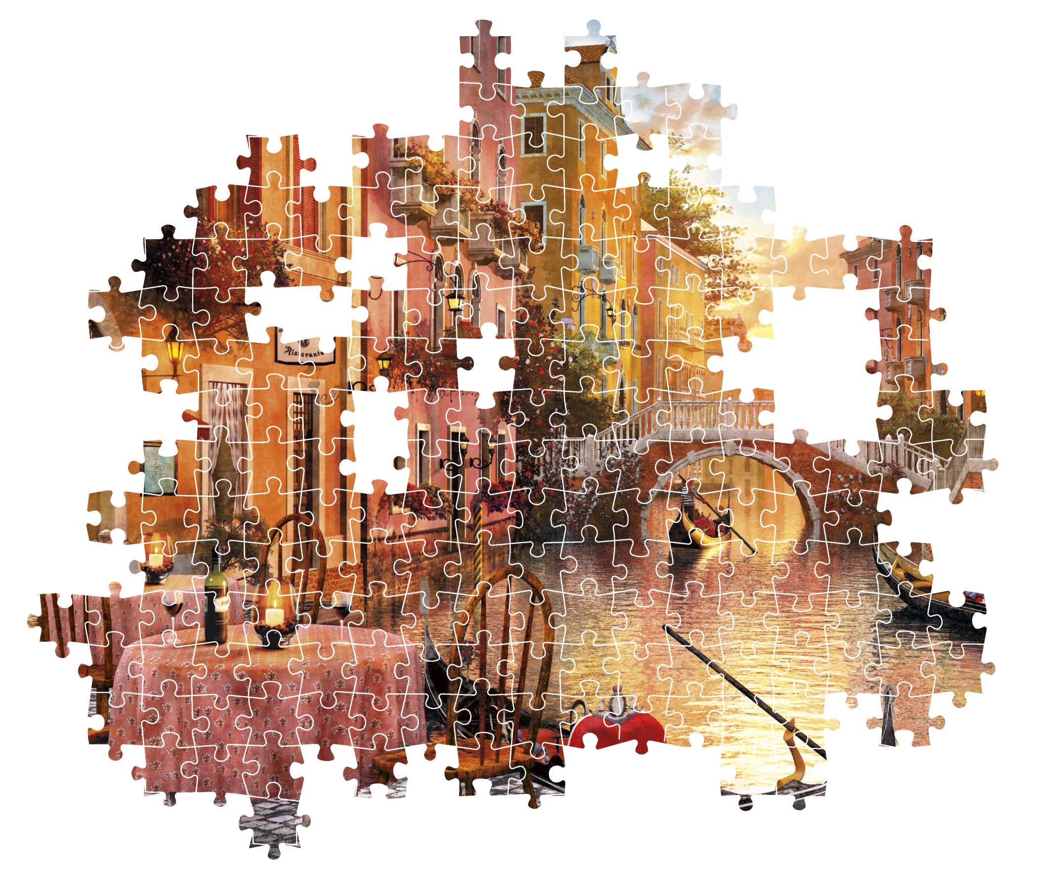 Clementoni 2000-Teile Puzzle „Venedig Kanal“ – Für Erwachsene, 97,5 X 66,8 Cm, Ab 14 Jahren