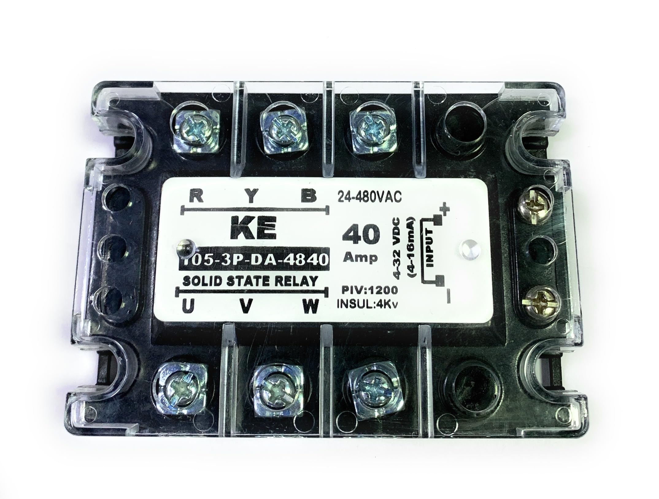Litost® Solid State Relay For Three Phase SSR AC Input 24-600 VAC To DC 4-32 VDC (4-16 mA) Out Put - 40 AMP/AC To DC-image-20
