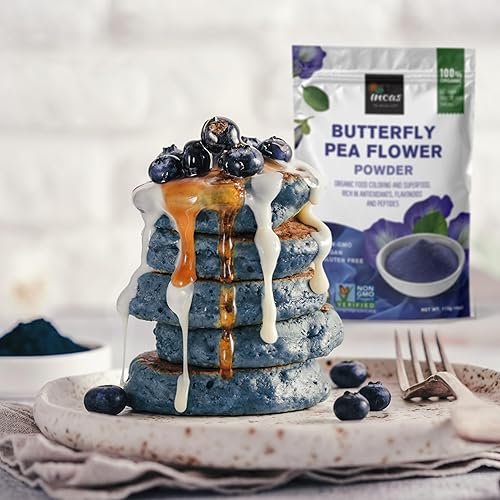 Miniatura 4 de INCAS - Polvo de flor de guisante mariposa 100% orgánico USDA  4 onzas  Té Matcha azul orgánico  Extracto verificado sin OMG de Tailandia  Culinario