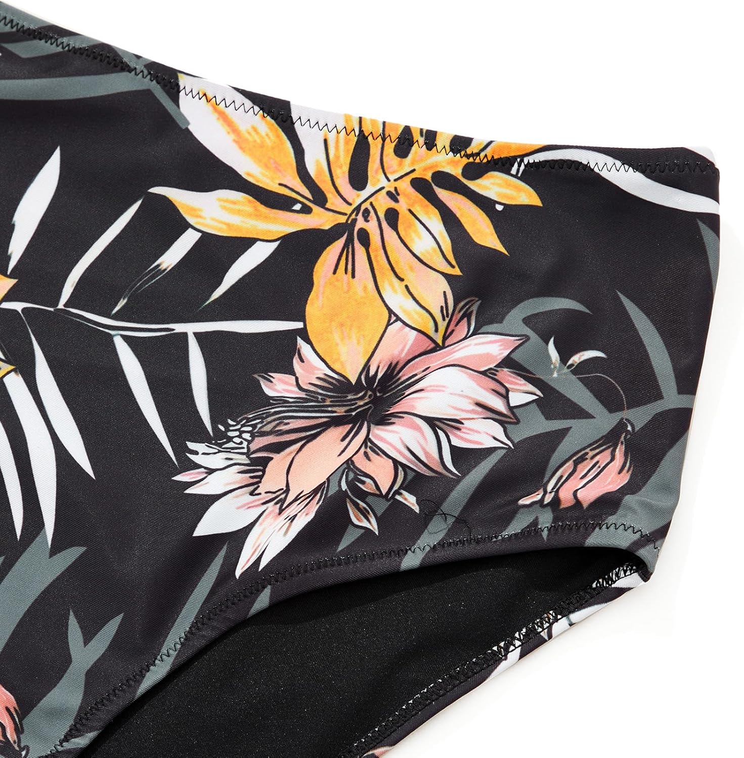 Women Sexy Halter Tankini Bathing Suit Slimming Tummy Control Swimsuit (L)