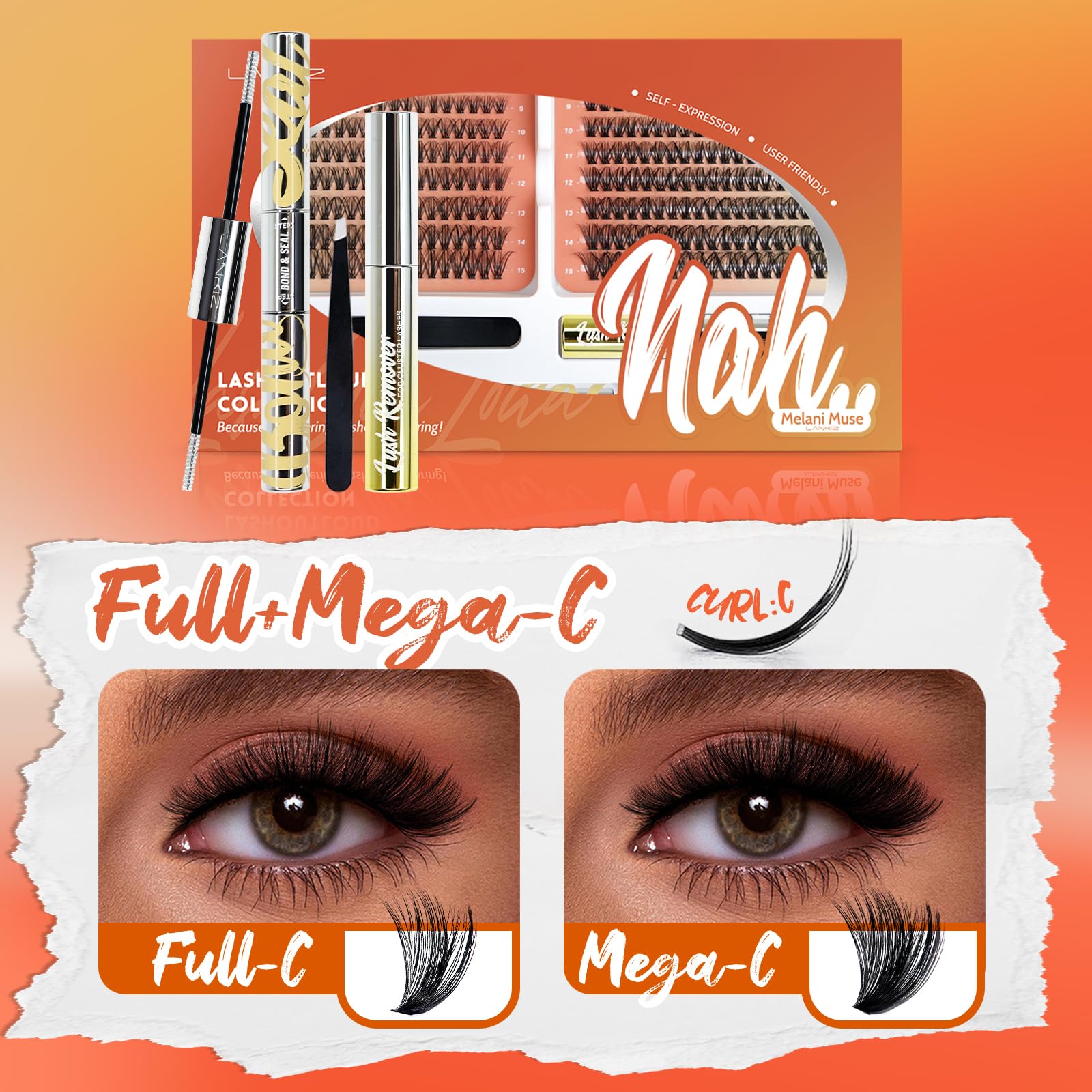 Amazon.com: Lash Extension Kit - LANKIZ DIY Lash Clusters Kit,40D+