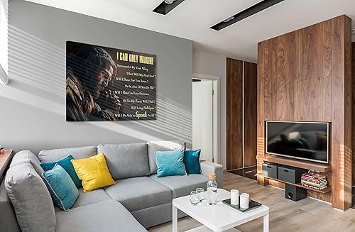 Miniatura 7 de SpiritualHands Decoración de pared de Jesús, póster de pared con cruz cristiana, arte de pared con texto en inglés Judah Religios con la frase I CAN