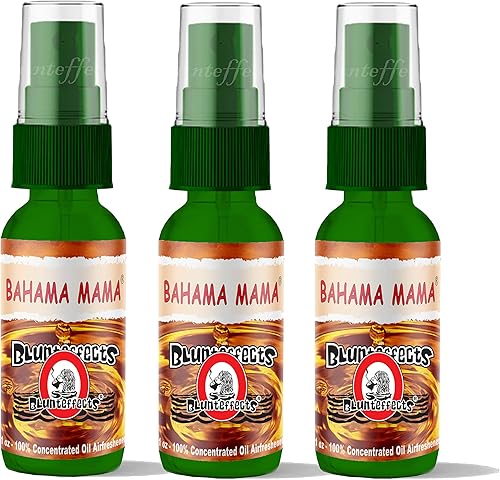 Blunteffects Blunt Effects - Ambientador 100% concentrado para coche/hogar Oder Neutralizing Spray (paquete de 3) [Elige el aroma] (Bahama Mama)