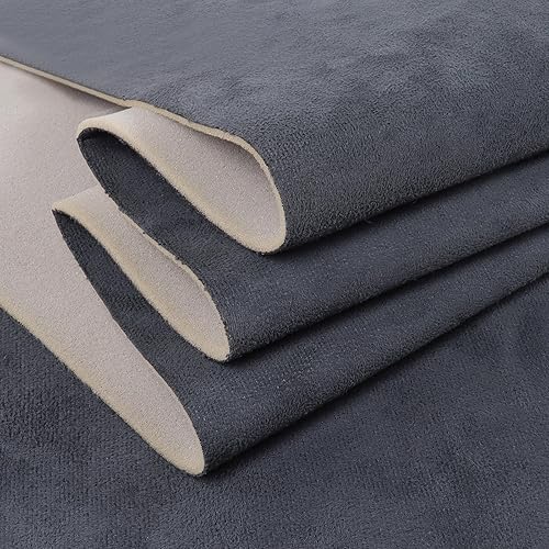 Miniatura 16 de Tela de gamuza con respaldo de espuma, 60 pulgadas de ancho x 120 pulgadas de largo, material de revestimiento de gamuza para automóvil, camión, RV