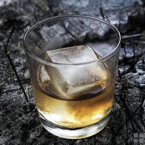 Miniatura 3 de glacio Bandeja para cubitos de hielo y moldes grandes para cubitos de hielo para whisky, fusión lenta, 100% silicona, sin plástico, fácil de