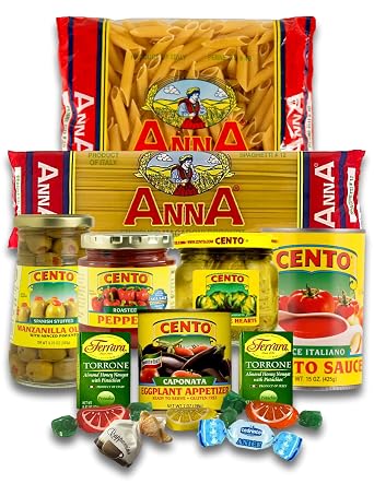 Family Style Imported Italian Gift Basket with Pasta, Sauce, Antipasto and More